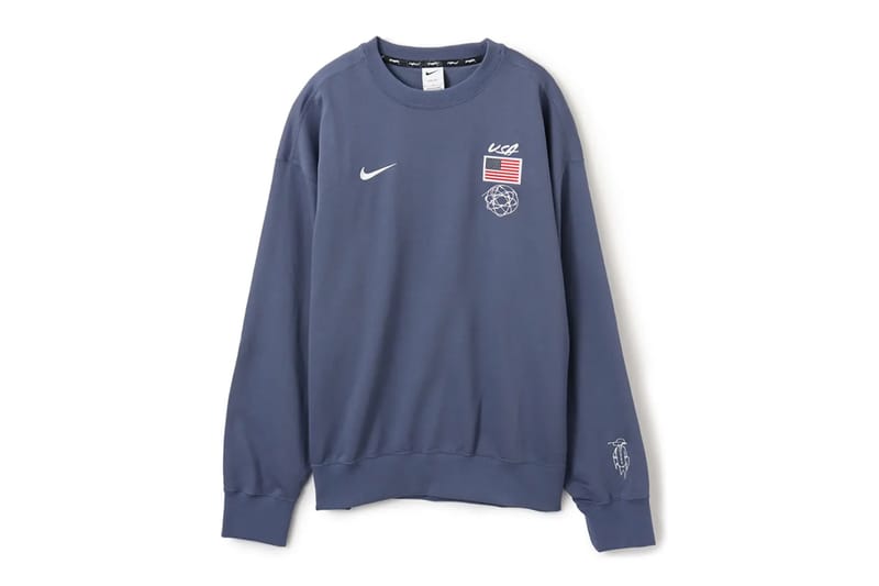 nike metallic futura crew sweatshirt