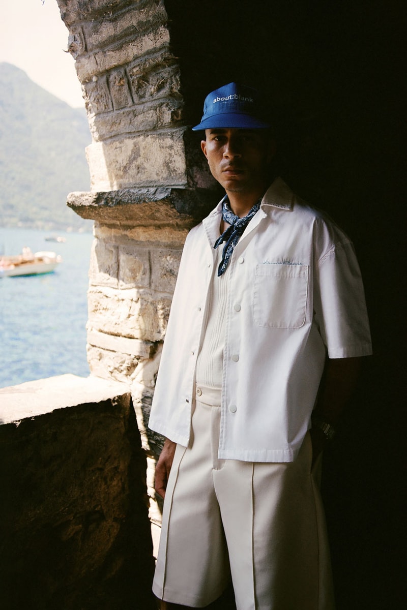 about:blank Continues Its Italian Summer with Third SS24 Release brand clothing fashion unisex streetwear link price mediterranean warm weather lookbook