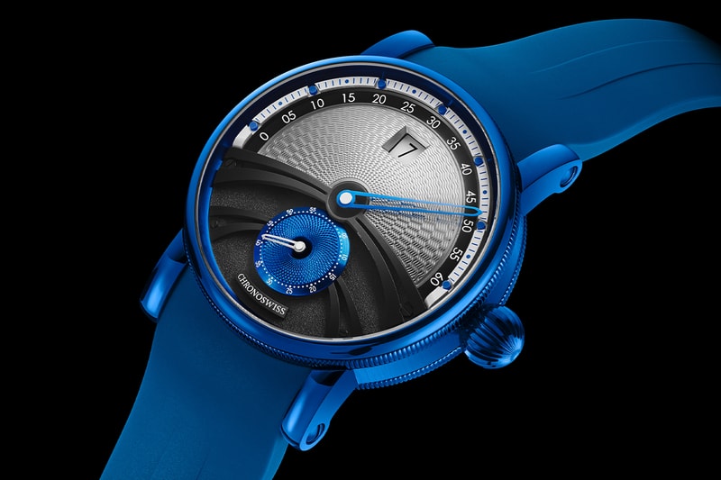 Chronoswiss Delphis Sub Zero CH-1426.1-BKSI guilloché Release Info C.6004 Manufacture movement autobloc blue CVD-coating