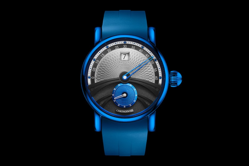 Chronoswiss Delphis Sub Zero CH-1426.1-BKSI guilloché Release Info C.6004 Manufacture movement autobloc blue CVD-coating