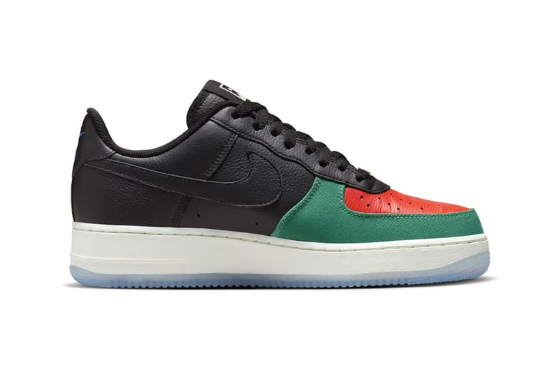 Official Look at the Nike Air Force 1 Low "TINAJ B" HJ1058-001 Black/Black-Multi-Color release info jpeg nft web3 .swoosh