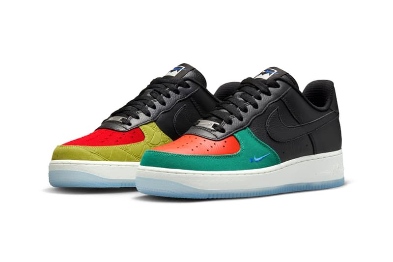 Official Look at the Nike Air Force 1 Low "TINAJ B" HJ1058-001 Black/Black-Multi-Color release info jpeg nft web3 .swoosh