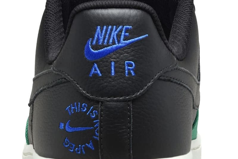 Official Look at the Nike Air Force 1 Low "TINAJ B" HJ1058-001 Black/Black-Multi-Color release info jpeg nft web3 .swoosh