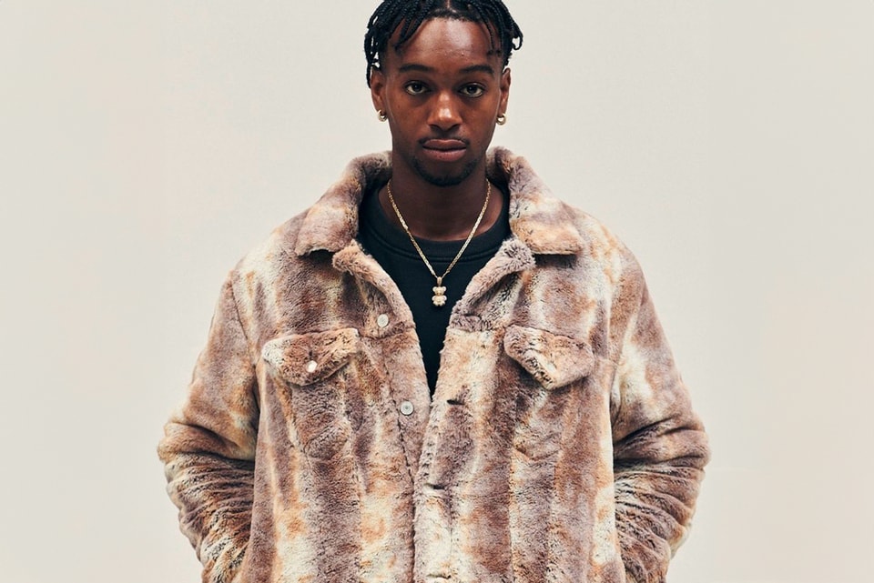 FURRY TRUCKER JACKET BROWN