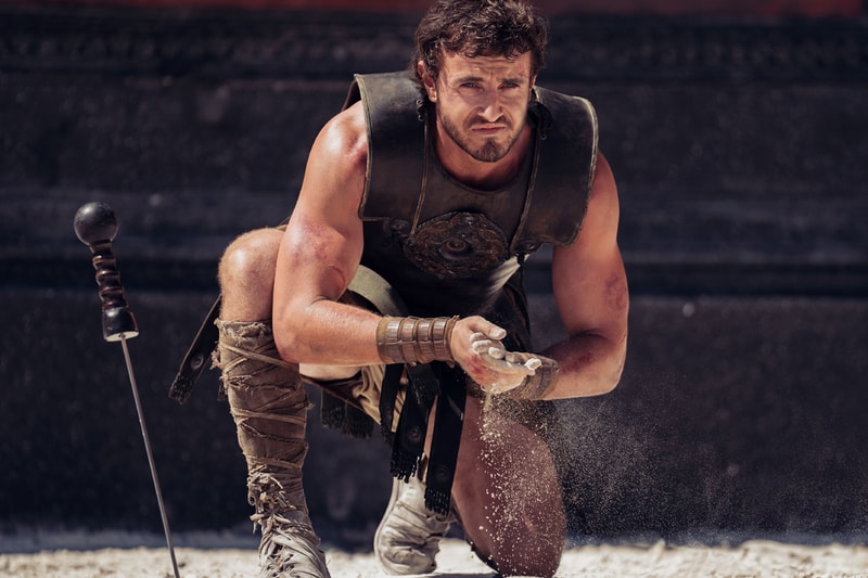 Ridley Scott Reveals 'Gladiator 2' Has the "Biggest Action Sequence I've Ever Done" paul mescal connie nielsen joaquin phoenix pedro pascal denzel washington joseph quinn