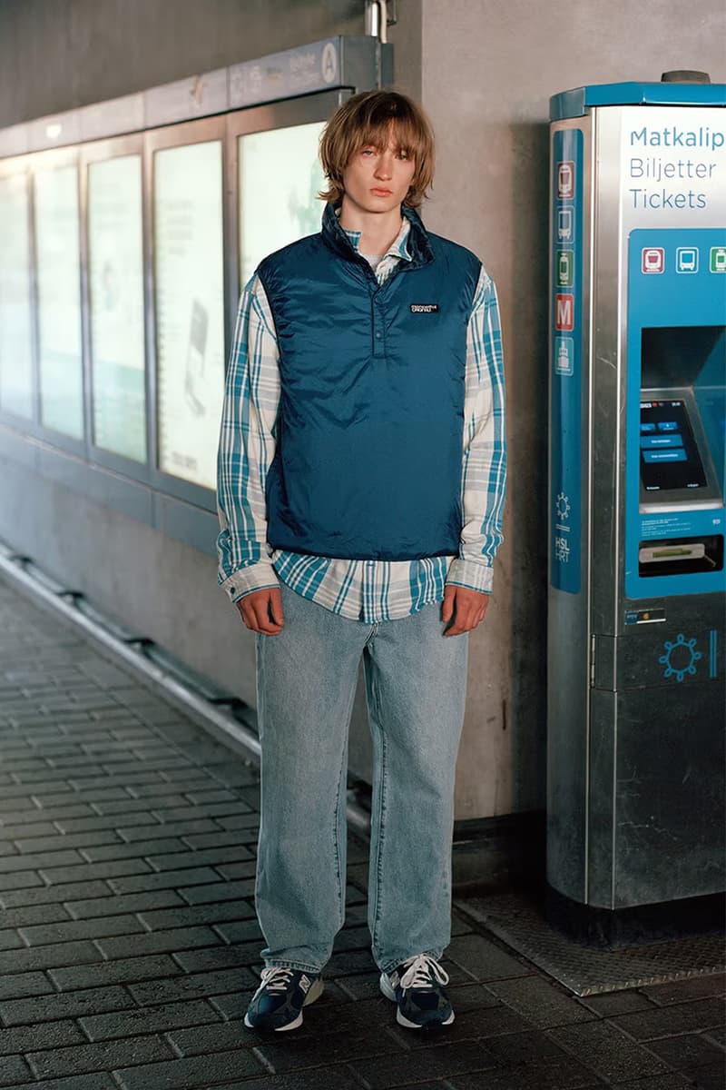 thisisneverthat FW24 Leans Into Cozy Airport Style lookbook fall/winter 2024 puffer jackets, vests with linings, and knits