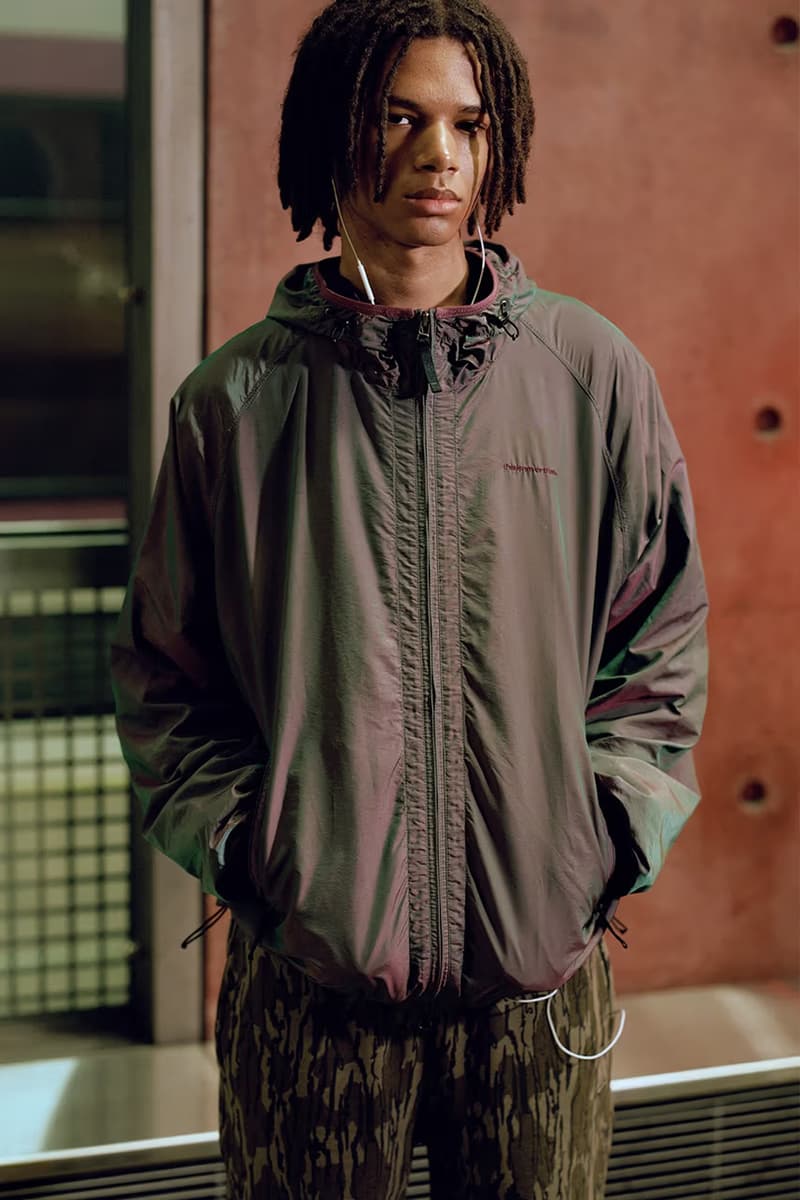 thisisneverthat FW24 Leans Into Cozy Airport Style lookbook fall/winter 2024 puffer jackets, vests with linings, and knits
