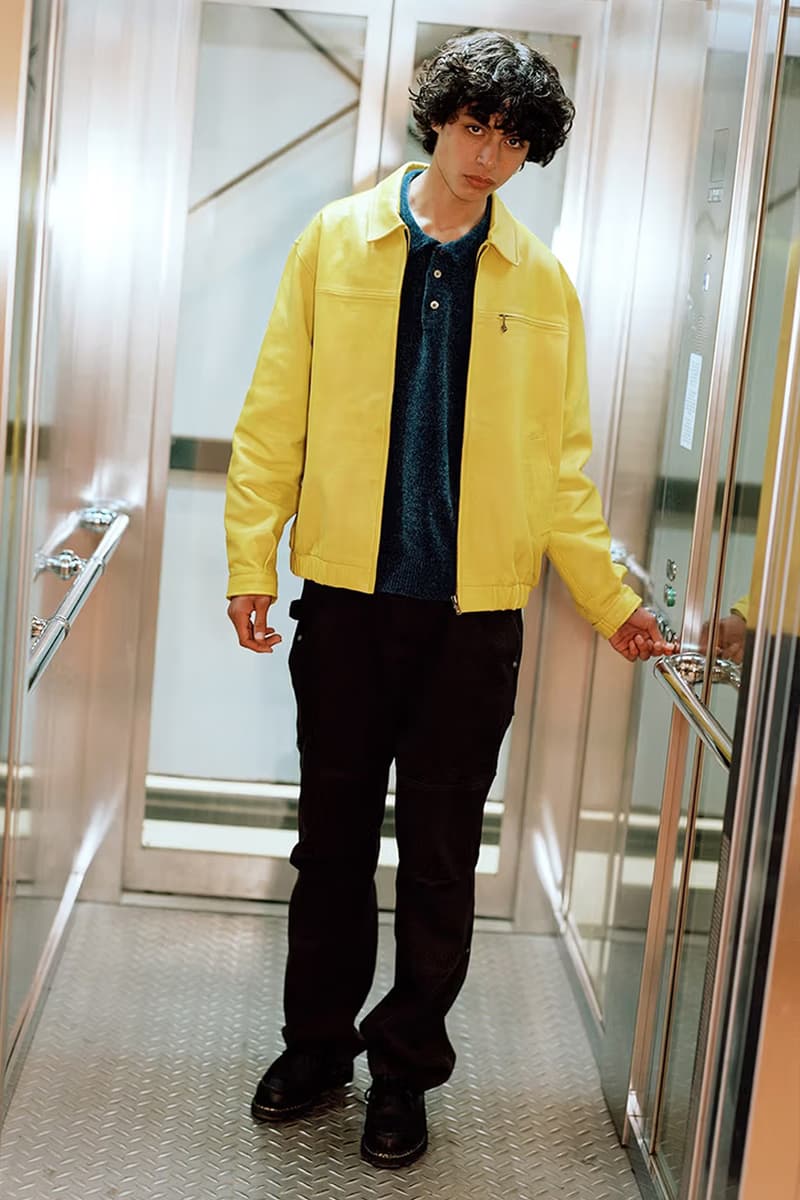 thisisneverthat FW24 Leans Into Cozy Airport Style lookbook fall/winter 2024 puffer jackets, vests with linings, and knits