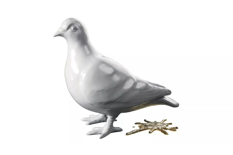 london museum pigeon pooping logo