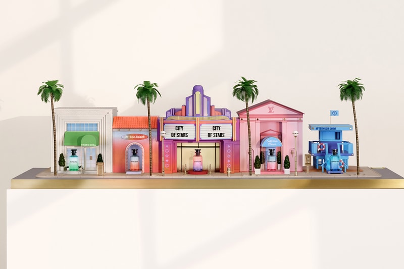 louis vuitton fragrance cologne perfume alex israel los angles hollywood miniature city beach scent smell beauty pharrell