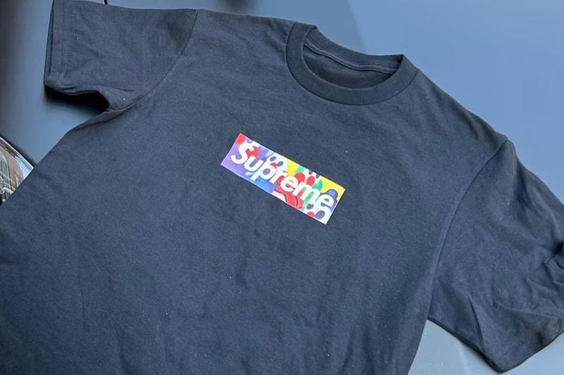 Olaolu Slawn Reveals Upcoming Supreme Box Logo T-Shirt Collaboration teaser twitter x artist graphic artwork teaser central cee uk pop art british nigerian spray paint