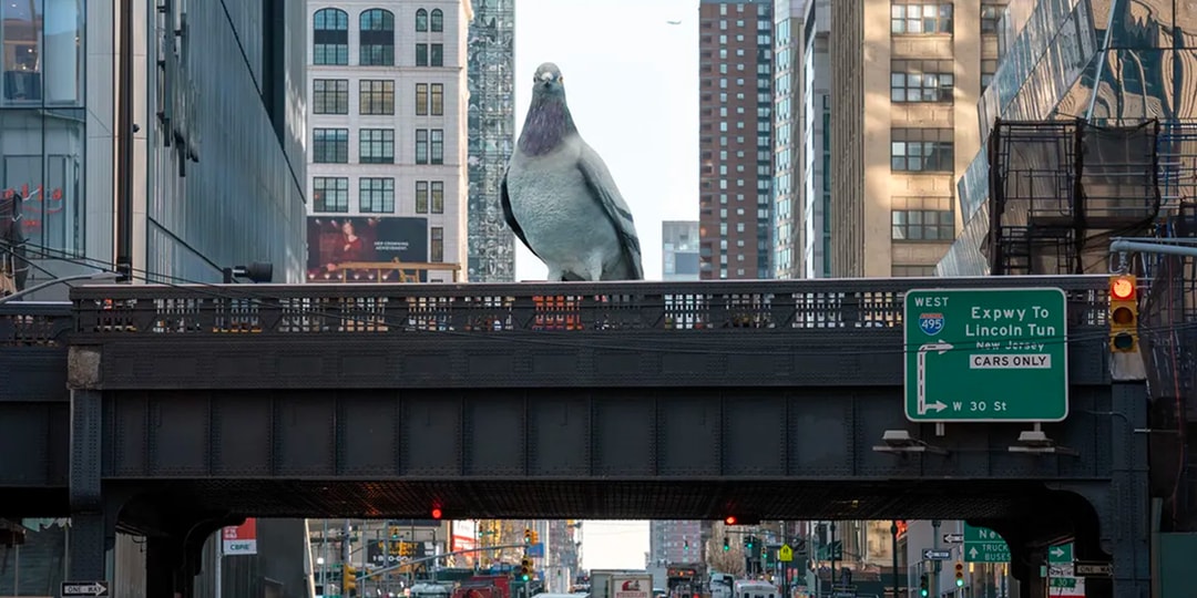 Iván Argote Dinosaur Pigeon Sculpture High Line NYC | Hypebeast