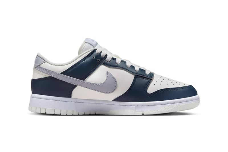 Nike Dunk Low "Armory Navy" HV2390-100 Release Info Sail/White-Armory Navy-Wolf Grey mini swoosh