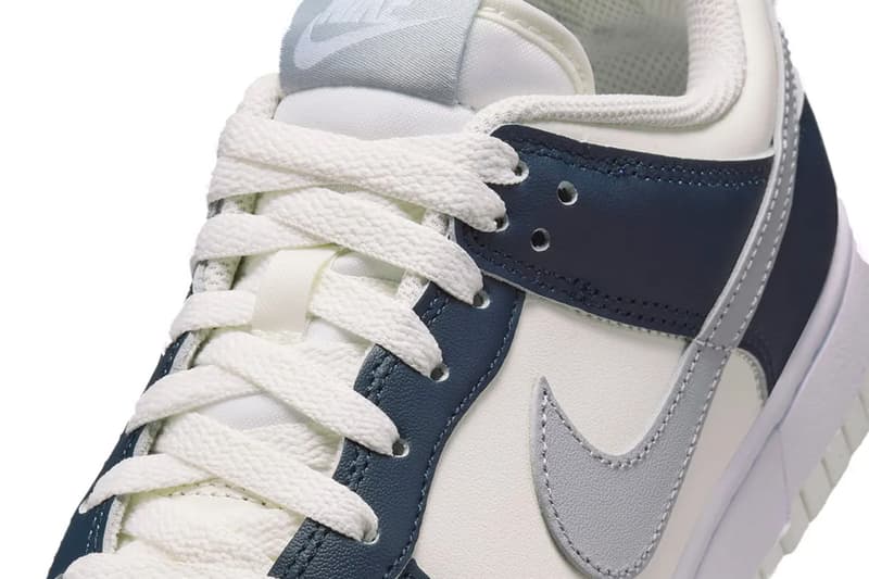 Nike Dunk Low "Armory Navy" HV2390-100 Release Info Sail/White-Armory Navy-Wolf Grey mini swoosh