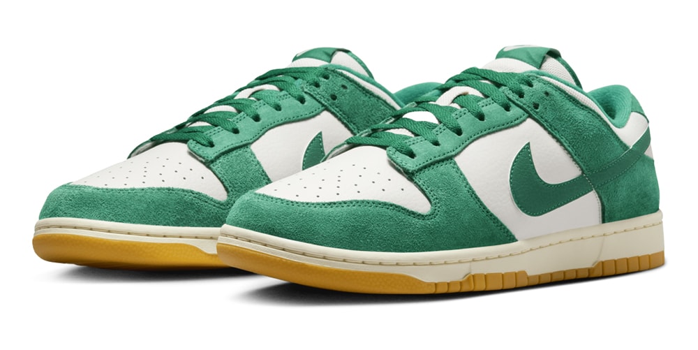 Nike Fits the Dunk Low "Malachite Gum" With Suede Overlays