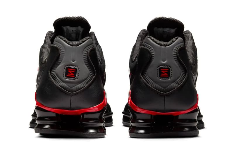 Nike Shox TL "Black/University Red" Black/University Red-Metallic Silver CN0151-003 Release Info fall 2024 retro swoosh shoes 