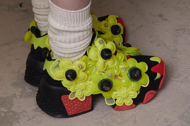 Noir Kei Ninomiya x Reebok's Instapump Fury Kei Ninomiya fall winter 2024 white citron black COMME des GARÇONS Dover Street Market