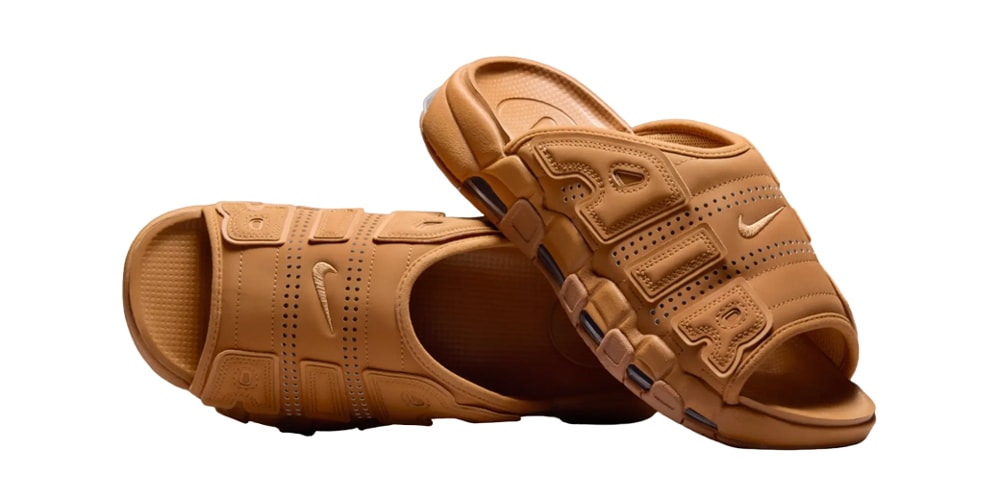 Nike Drops The Air More Uptempo Slide in "Flax"