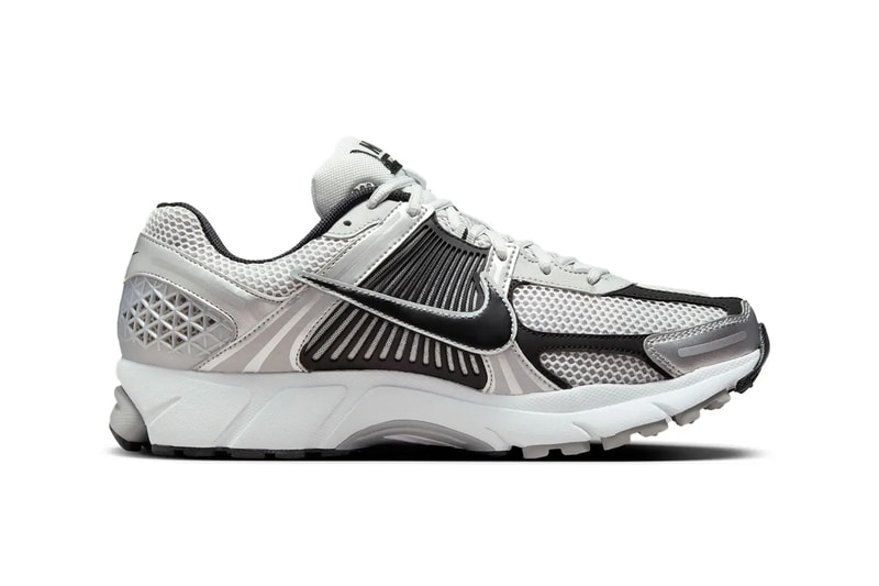 Nike Zoom Vomero 5 “Metallic Silver/Black” FJ4151-004 Release Info Swoosh TPU caging mesh base 