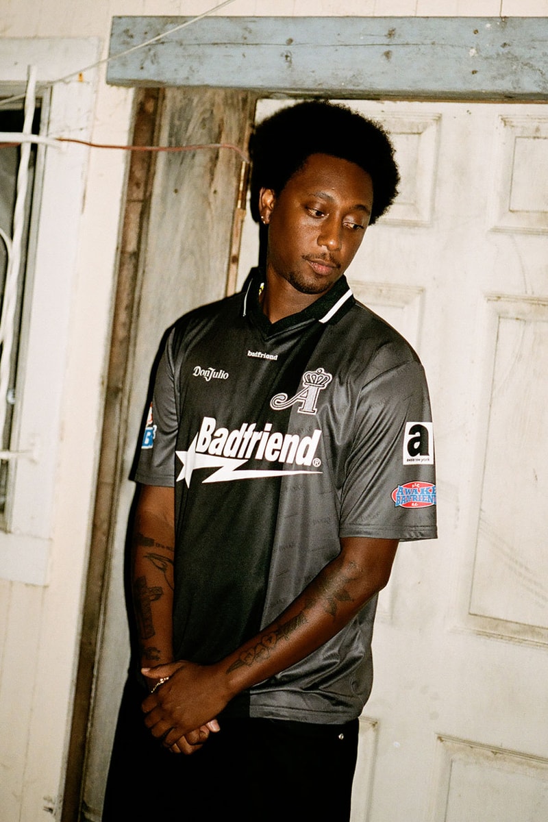 Awake NY x Badfriend Connect on Debut Capsule release info price collab collection pop up jersey price new york city nyc california orange county la los angeles jeans star free graphic tee shirt address flagship jersey kit tequila sponsor hat new era 59fifty