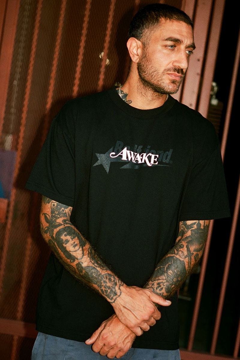 Awake NY x Badfriend Connect on Debut Capsule release info price collab collection pop up jersey price new york city nyc california orange county la los angeles jeans star free graphic tee shirt address flagship jersey kit tequila sponsor hat new era 59fifty