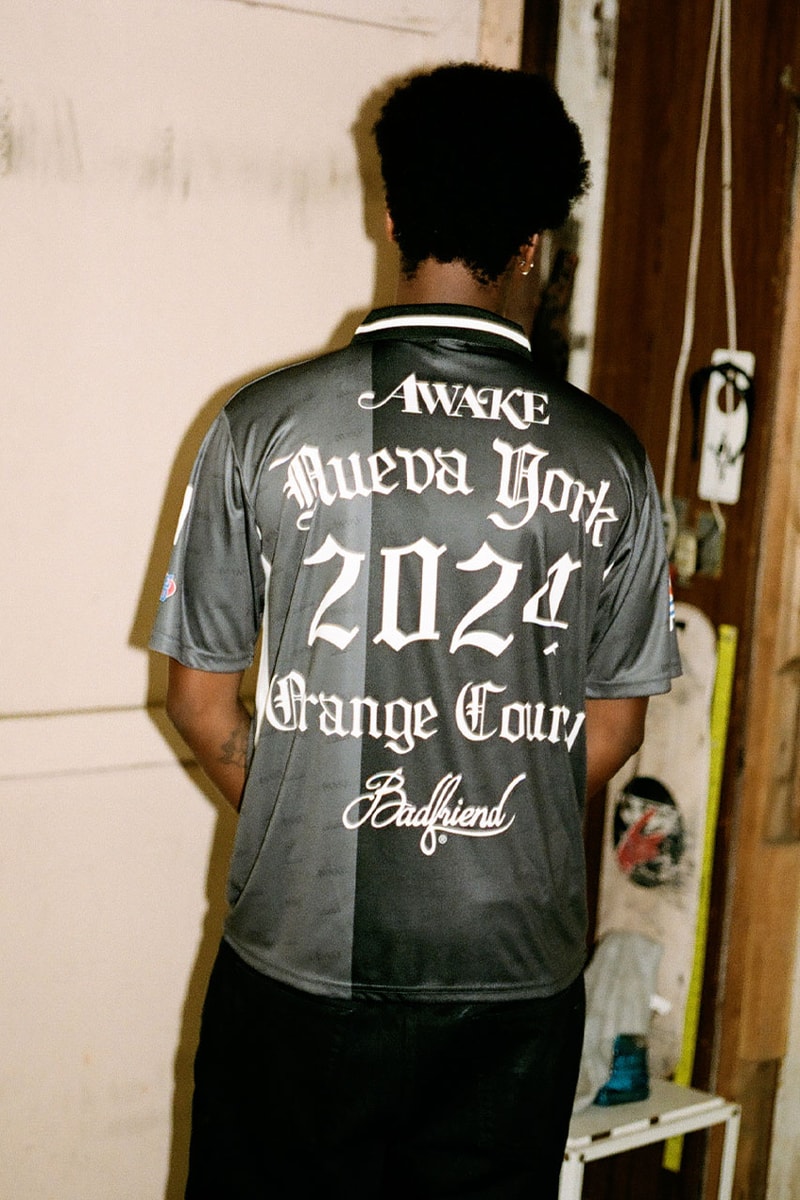 Awake NY x Badfriend Connect on Debut Capsule release info price collab collection pop up jersey price new york city nyc california orange county la los angeles jeans star free graphic tee shirt address flagship jersey kit tequila sponsor hat new era 59fifty