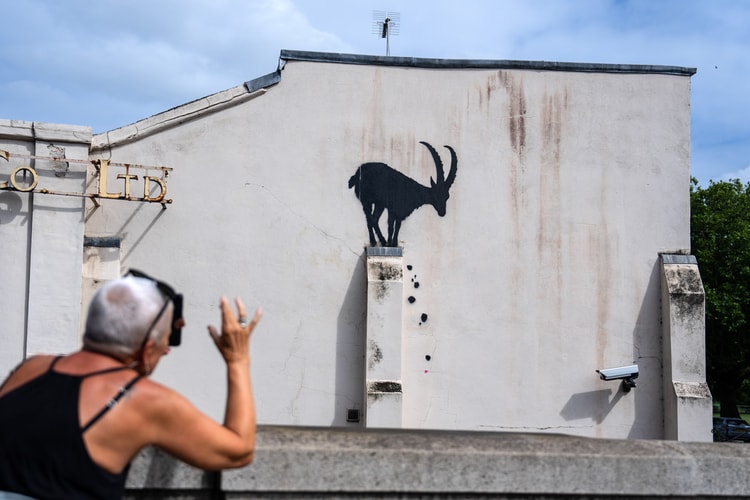 Banksy Reveals New Goat Mural in South-West London