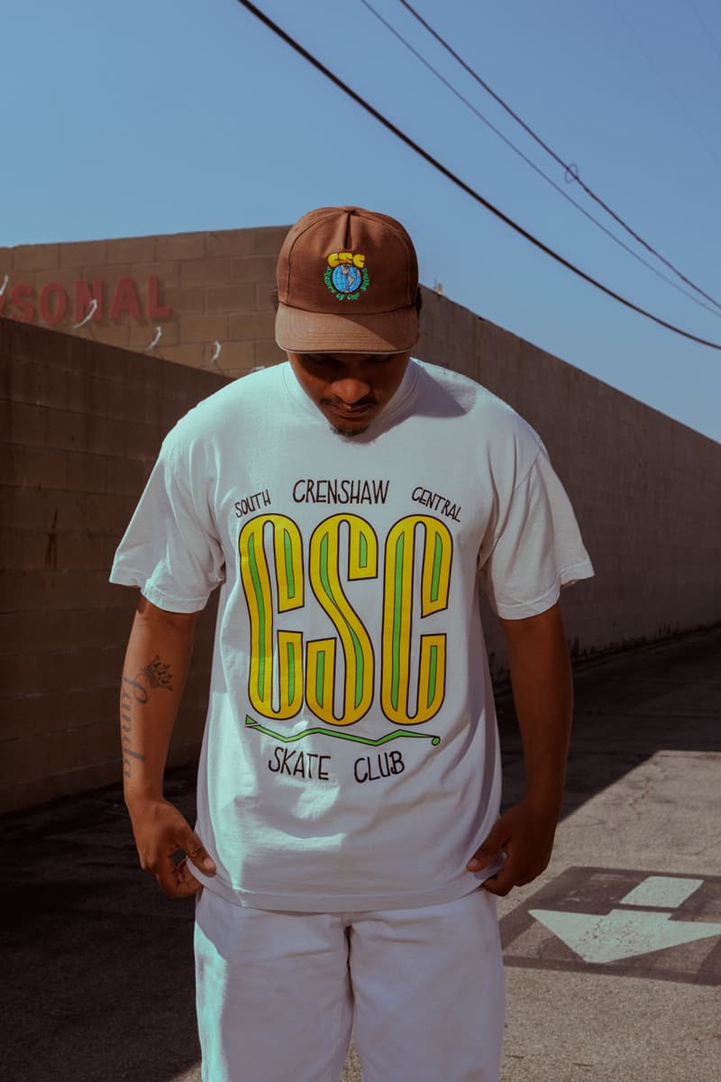 Crenshaw Skate Club Continues to Evolve Its Cut and Sew in Second Summer Drop release info price lookbook tobey california mcintosh brand streetwear skate link jersey socal cali west coast knit polo graphic tee shirt