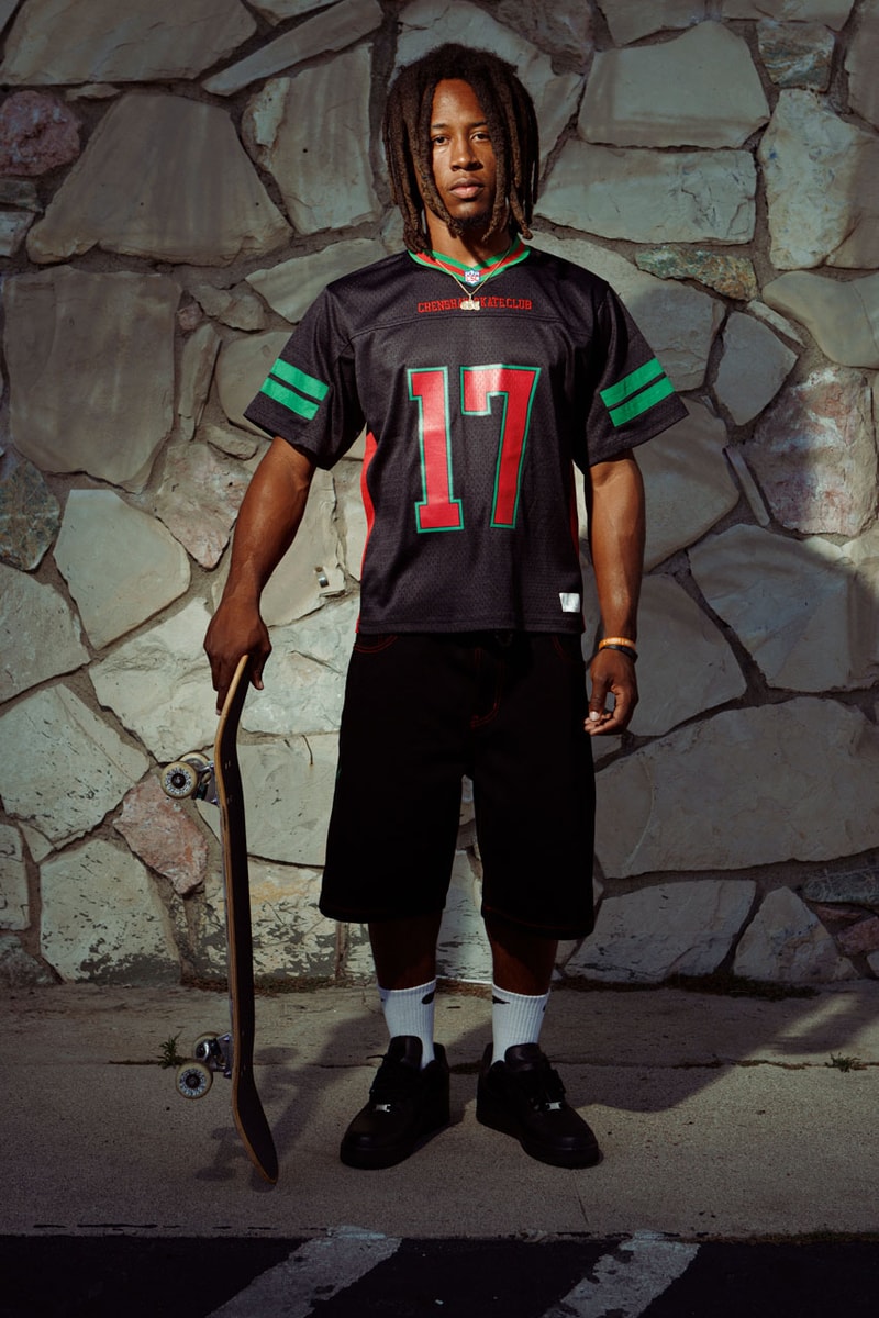 Crenshaw Skate Club Continues to Evolve Its Cut and Sew in Second Summer Drop release info price lookbook tobey california mcintosh brand streetwear skate link jersey socal cali west coast knit polo graphic tee shirt