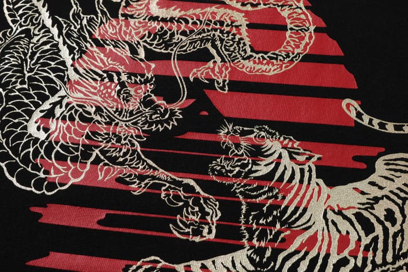 BAPE Goes Beast Mode on "A Rising Bape" Collection tiger dragon release info price a bathing ape china ancient history tee 