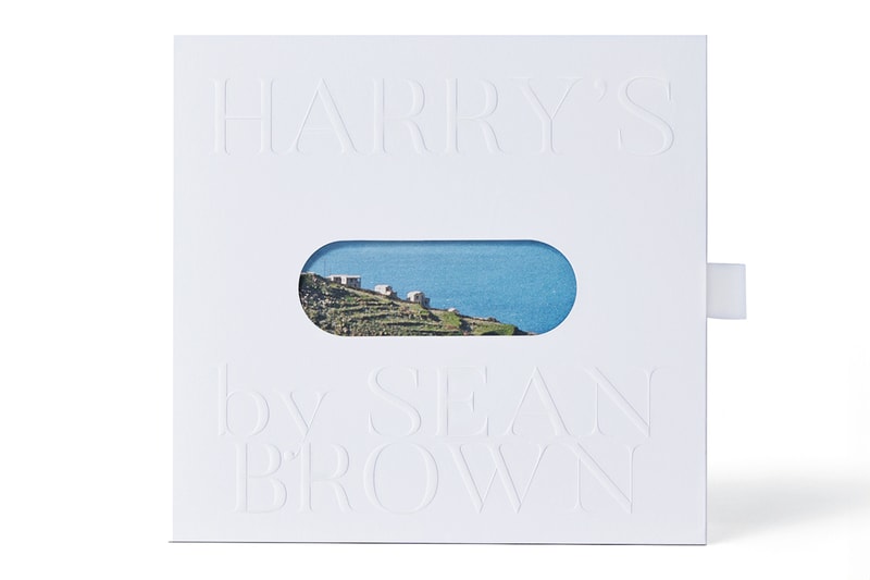 Harry's Sean Brown Mediterranean Collection set razor handle stand Under the Sun incense sticks fragrance cardamom lavender cedar Greek Greece Mediterranean hand molded terrazzo 