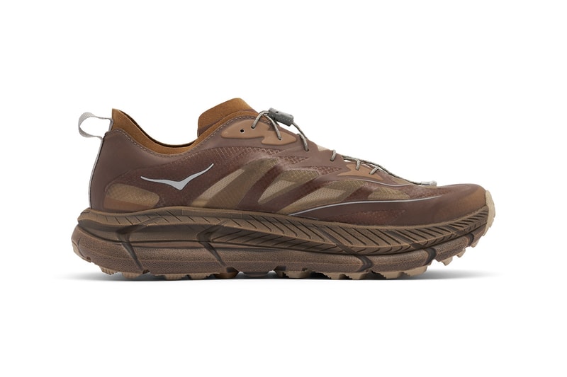 HOKA x SATISFY Running Shoe Rubber Sulfur Mafate Speed 4 Lite STSFY Vibram ProFly midsole