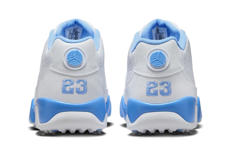 air jordan 9 golf unc blue white tarheel powder university north carolina fj5934 101 release date store list buy guide