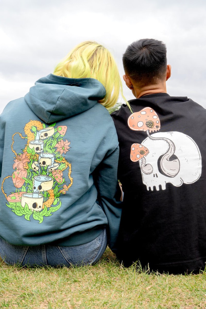 beavertown brewery summer collection 2024 festival british rainkiss amsterdam raincoat bucket hat waterproof graphic design t-shirts fishbowl chillies