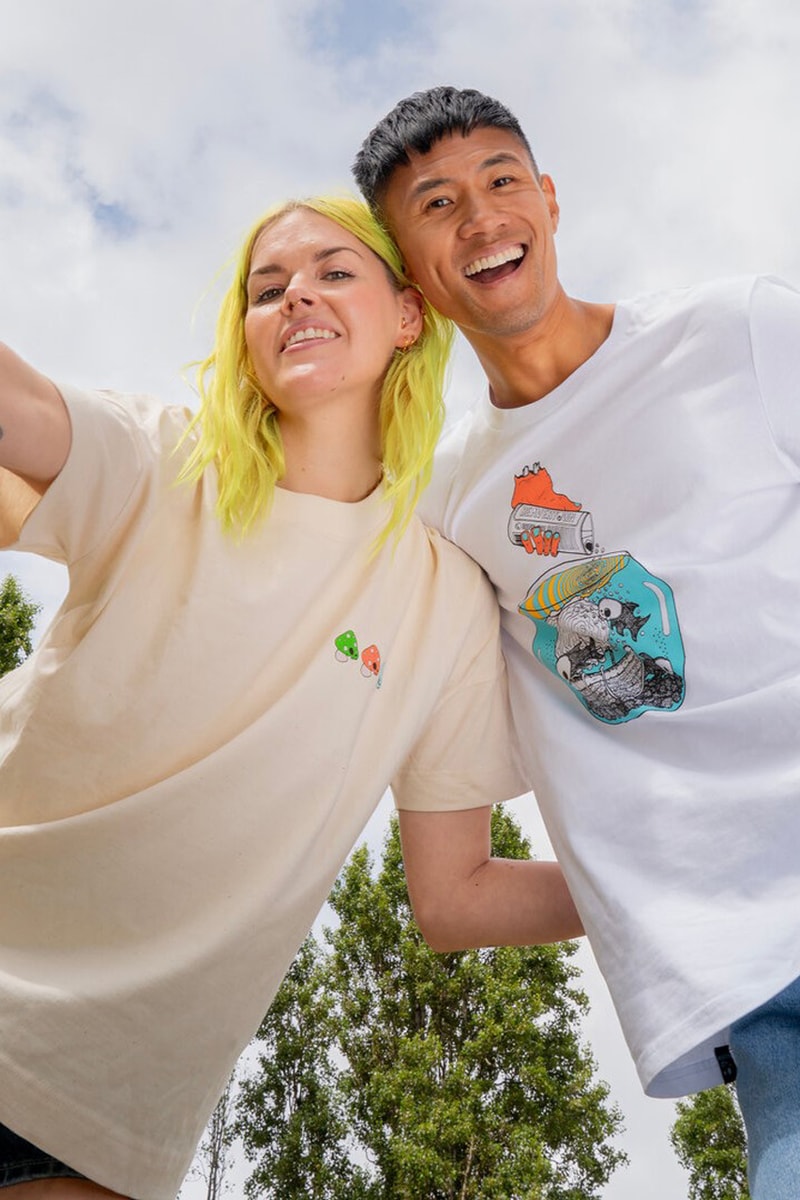 beavertown brewery summer collection 2024 festival british rainkiss amsterdam raincoat bucket hat waterproof graphic design t-shirts fishbowl chillies