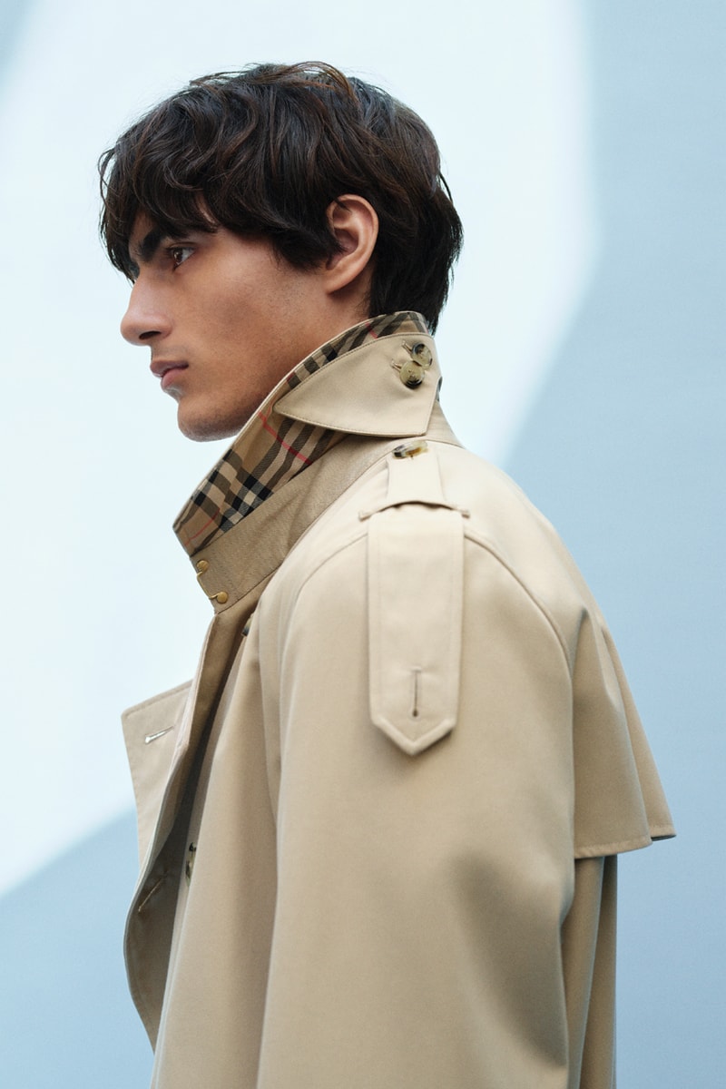 burberry autumn fall winter 2024 collection campaign classic styles checkered print womenswear menswear high fashion runway london