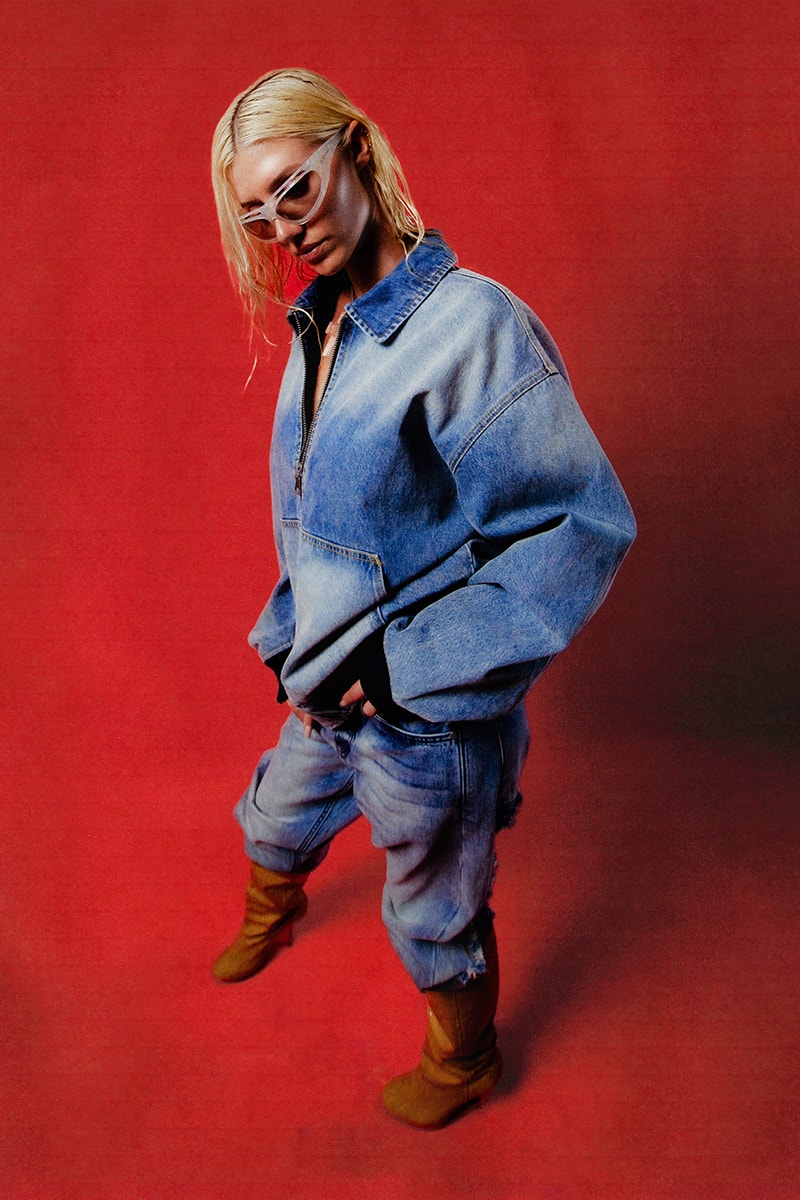 EVISU Fall/Winter 2024 "Capsule Zero Collection Streetwear Y2K fashion Varsity Red Marine Blue Pine Green tiger emblem chainstitched camp collar shirts denim