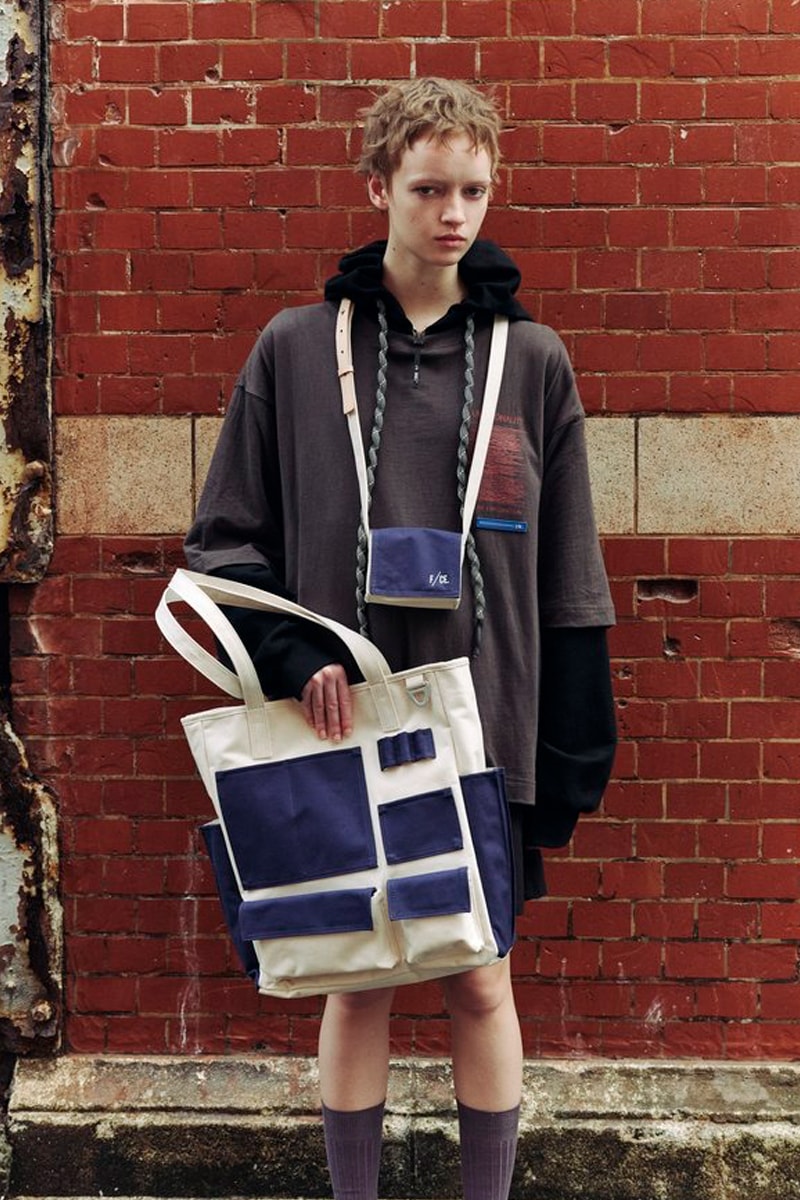 F/CE. Spring/Summer 2025 Bag Collection Functionality Culture Exploration mint olive green black blue white pockets