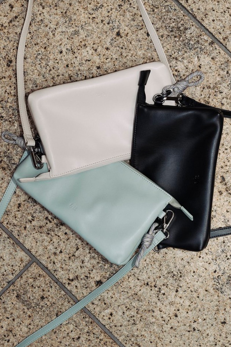 F/CE. Spring/Summer 2025 Bag Collection Functionality Culture Exploration mint olive green black blue white pockets