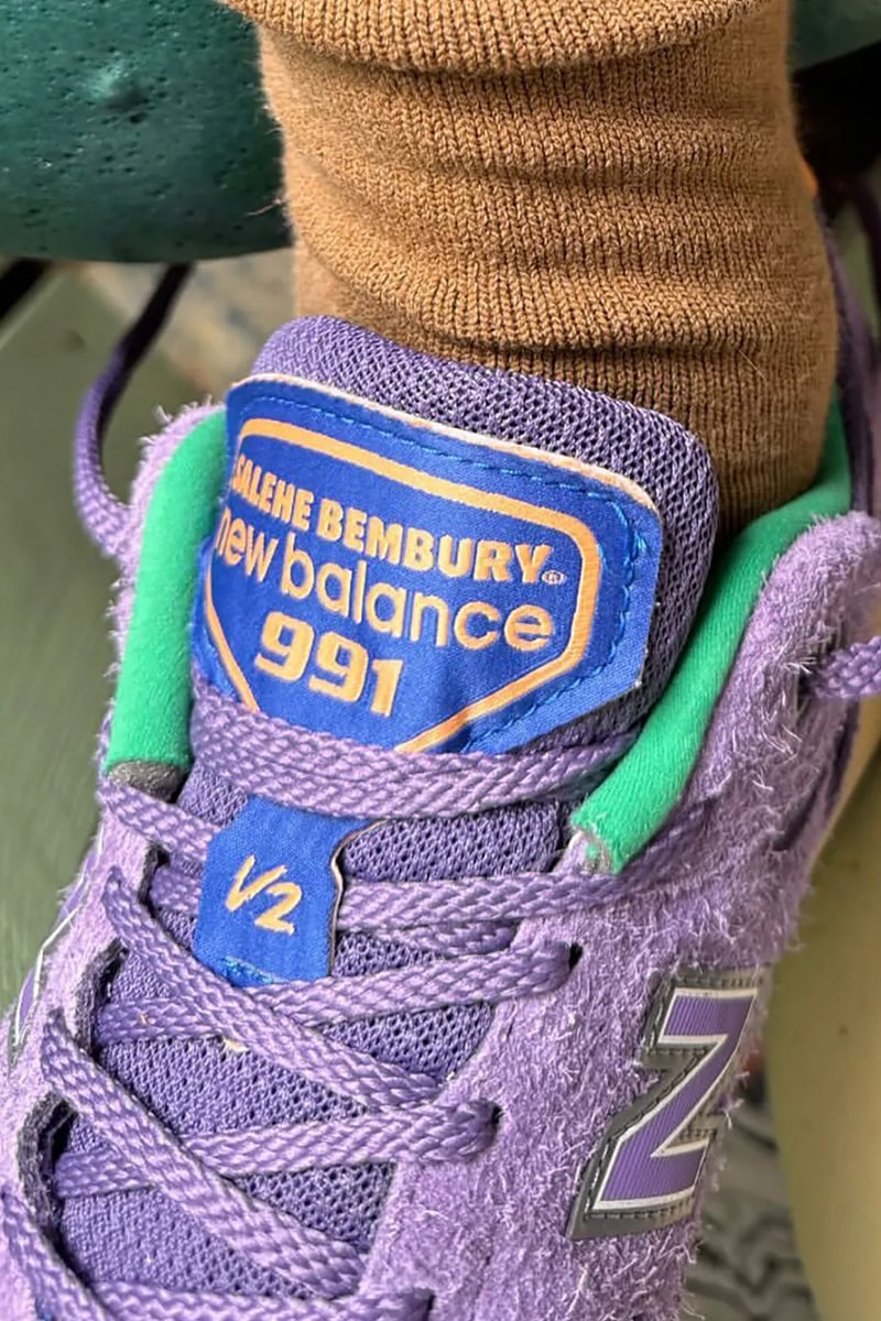 Salehe Bembury New Balance 991v2 Purple U991SB2 Release date info store list buying guide photos price