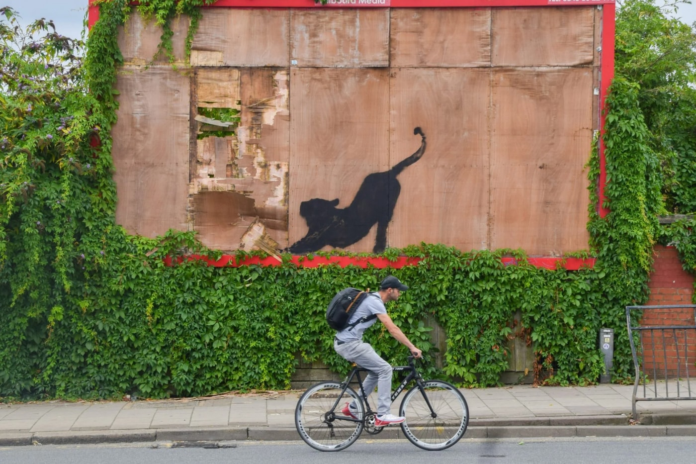 Banksy animal mural on London building