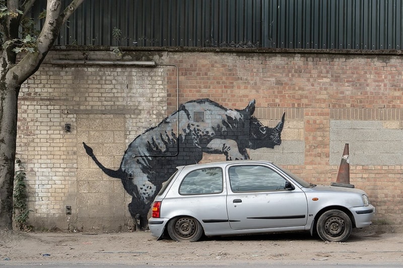 banksy london zoo murals street art graffiti vandalism 