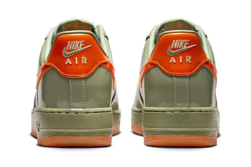 orange and green air force 1