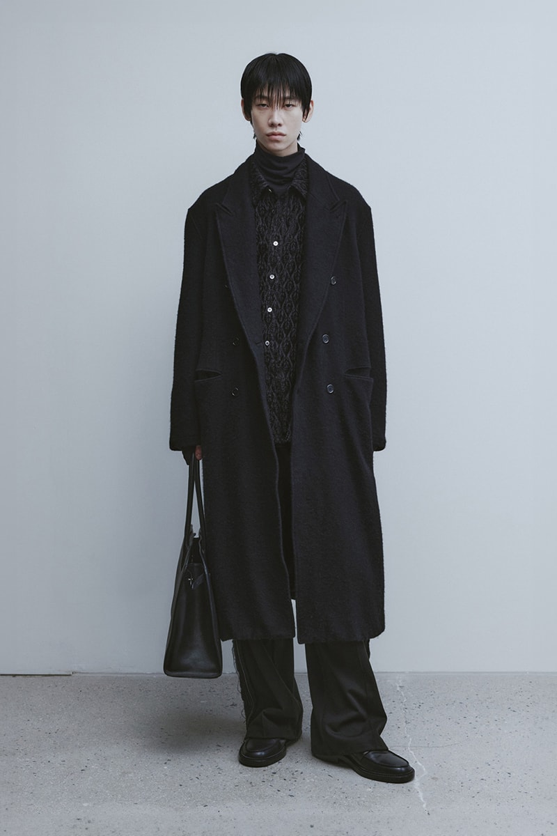 Youth Lab Unveils "Circle of Eternity" Collection Fall/winter 2024 From full bloom to the ground again jacket leather turtle neck