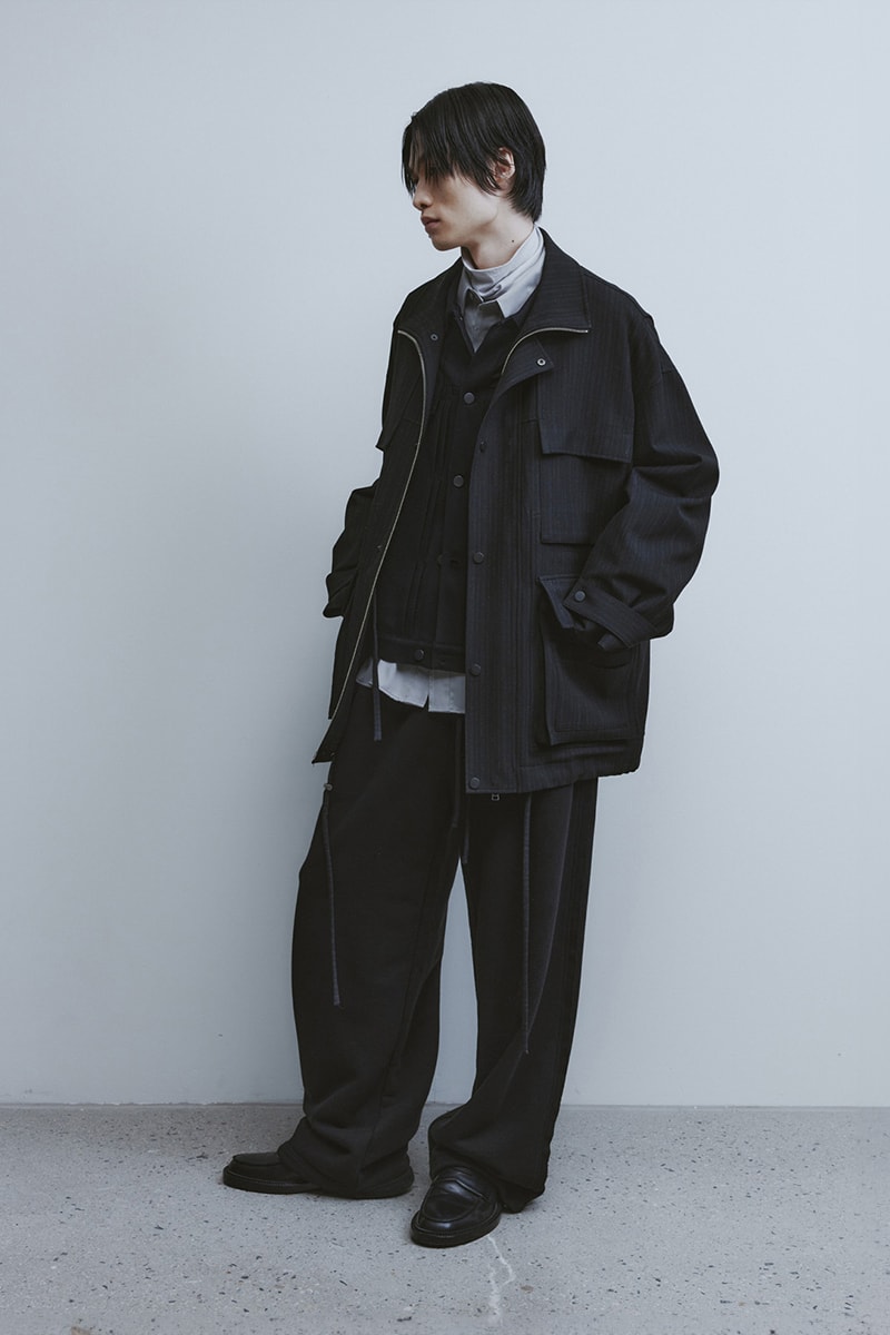 Youth Lab Unveils "Circle of Eternity" Collection Fall/winter 2024 From full bloom to the ground again jacket leather turtle neck