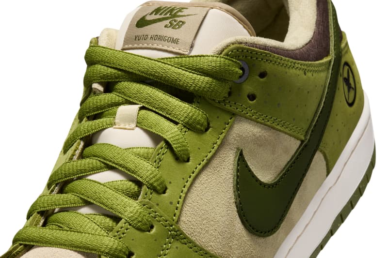 Yuto Horigome Nike SB Dunk Low Asparagus HF8022-300 Info release date store list buying guide photos price skateboarding