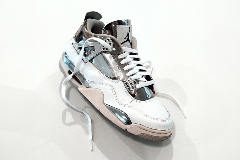 J Balvin Air Jordan 4 Rayo Custom Info chrome andu.c