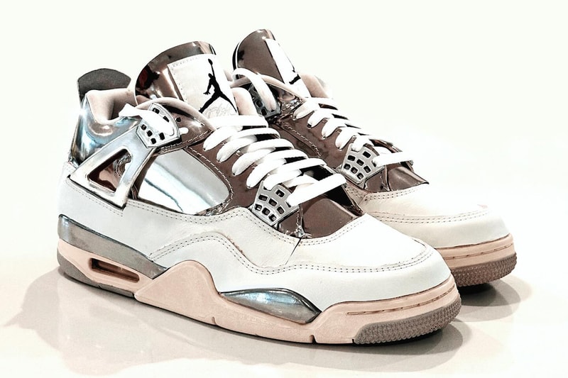 J Balvin Air Jordan 4 Rayo Custom Info chrome andu.c
