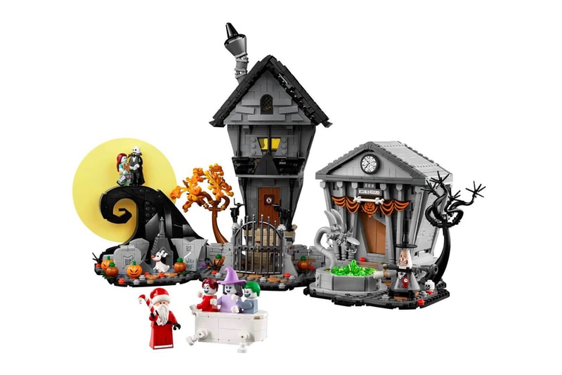 lego ideas set pieces guide halloween town tim burton film movie the nightmare before christmas jack skellington spiral hill house mansion