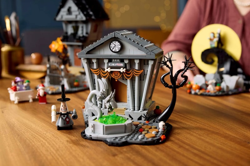 lego ideas set pieces guide halloween town tim burton film movie the nightmare before christmas jack skellington spiral hill house mansion